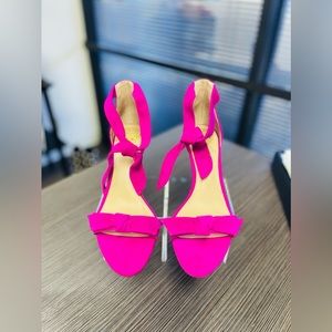 Vince Camuto suede leather strap mid heel